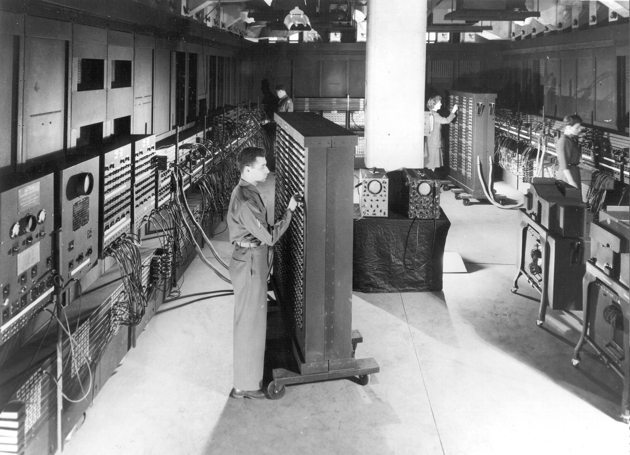 Class photo of the ENIAC
